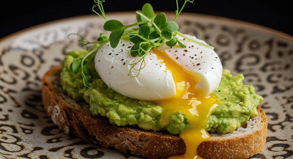 Avocado toast with egg – quick weight loss breakfast under 300 calories