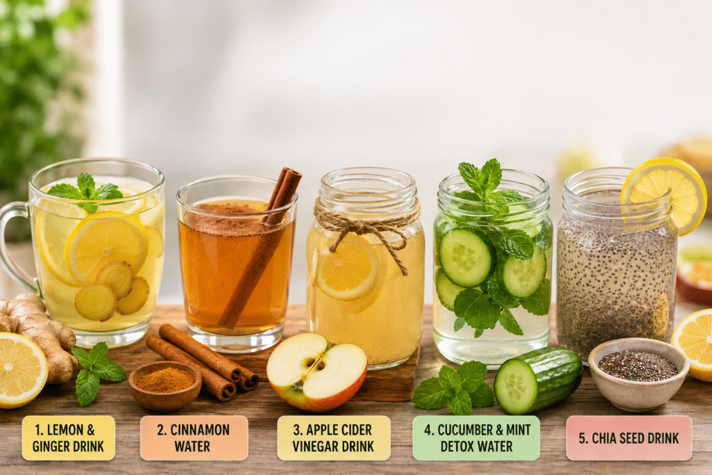 5 best overnight weight loss drinks made with natural ingredients