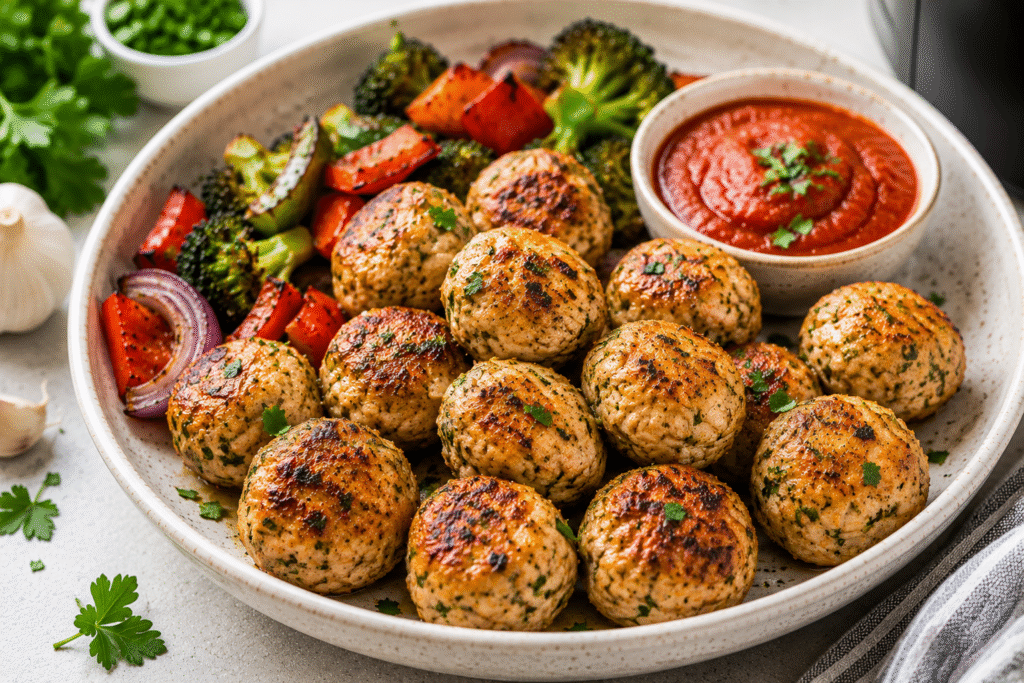 healthy turkey meatballs air fryer