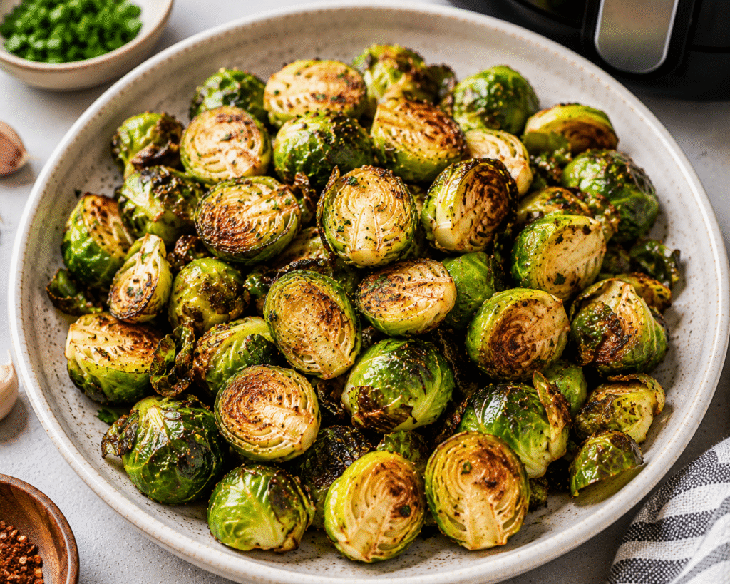 Healthy Air Fryer Brussels Sprouts