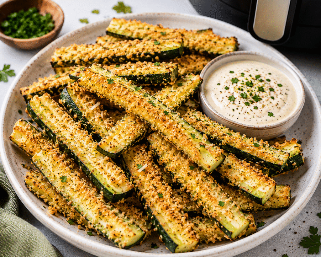 Healthy Air Fryer Zucchini Fries