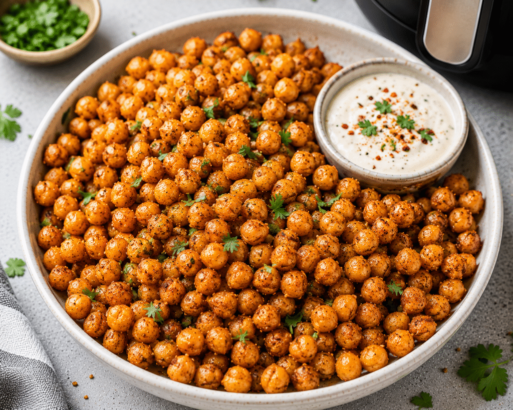 healthy air fryer chickpeas